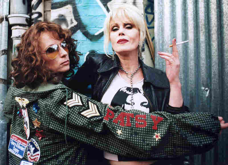 Jennifer Saunders (as Edina 'Eddy' Monsoon) and Joanna Lumley (as Patsy Stone), from Absolutely Fabulous